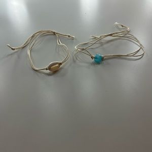 2 adjustable anklets